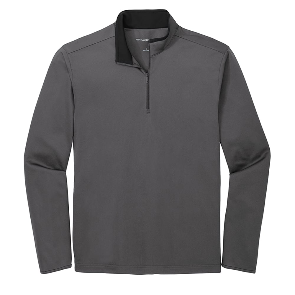 Port Authority K584 Silk Touch Two - Tone Performance 1/4 Zip Sweatshirt - Gorvex.com