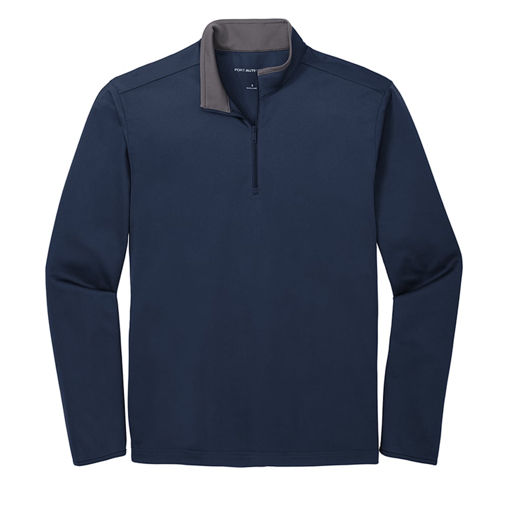 Port Authority K584 Silk Touch Two - Tone Performance 1/4 Zip Sweatshirt - Gorvex.com