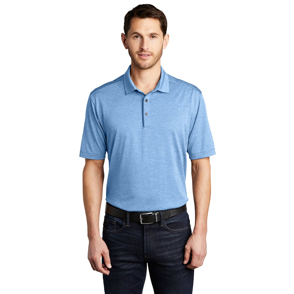 Port Authority K585 Shadow Stripe Jersey Short Sleeve Polo - Gorvex.com