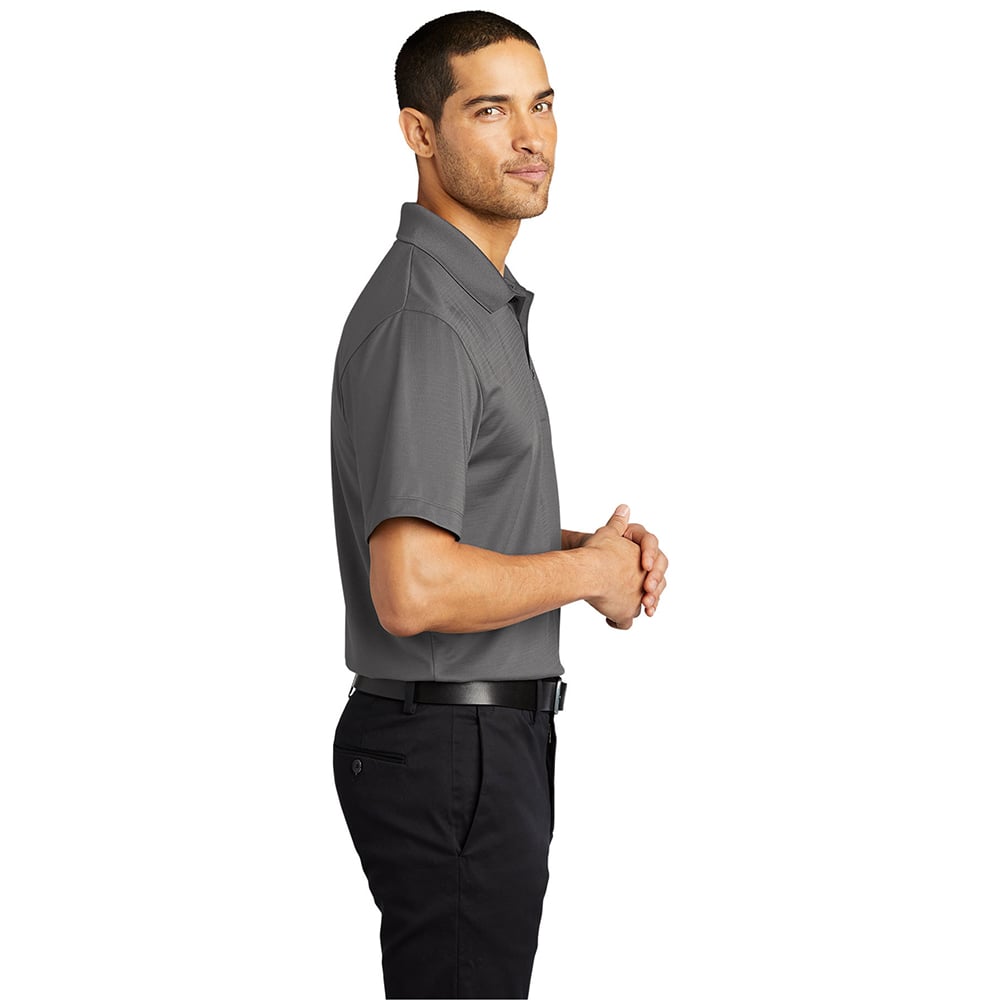 Port Authority K587 Eclipse Stretch Subtle Stripe Short Sleeve Polo - Gorvex.com