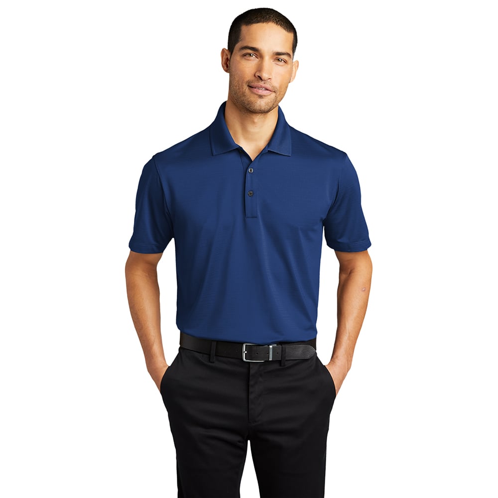 Port Authority K587 Eclipse Stretch Subtle Stripe Short Sleeve Polo - Gorvex.com