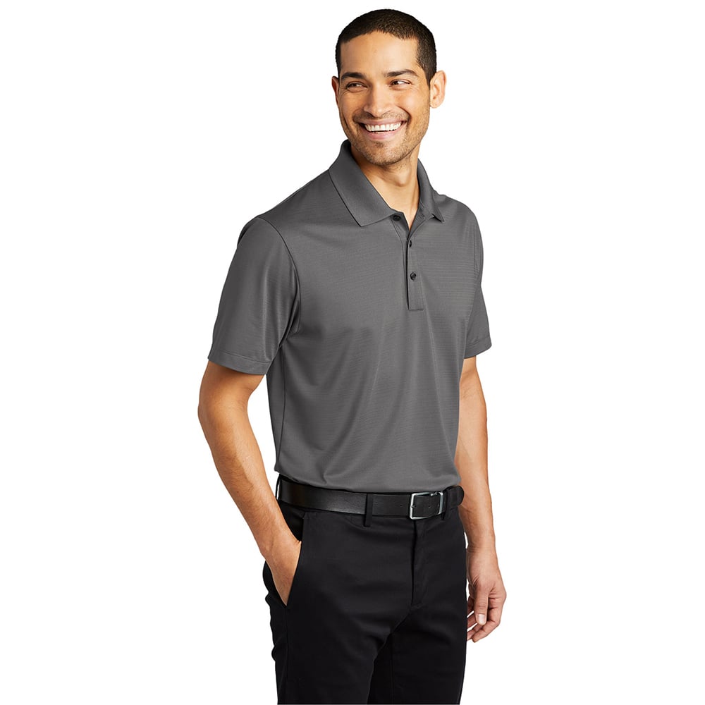 Port Authority K587 Eclipse Stretch Subtle Stripe Short Sleeve Polo - Gorvex.com