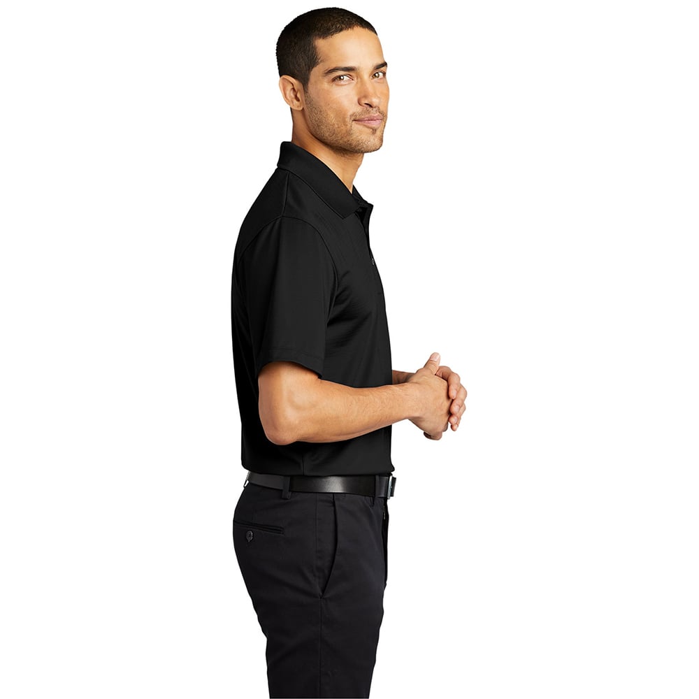 Port Authority K587 Eclipse Stretch Subtle Stripe Short Sleeve Polo - Gorvex.com