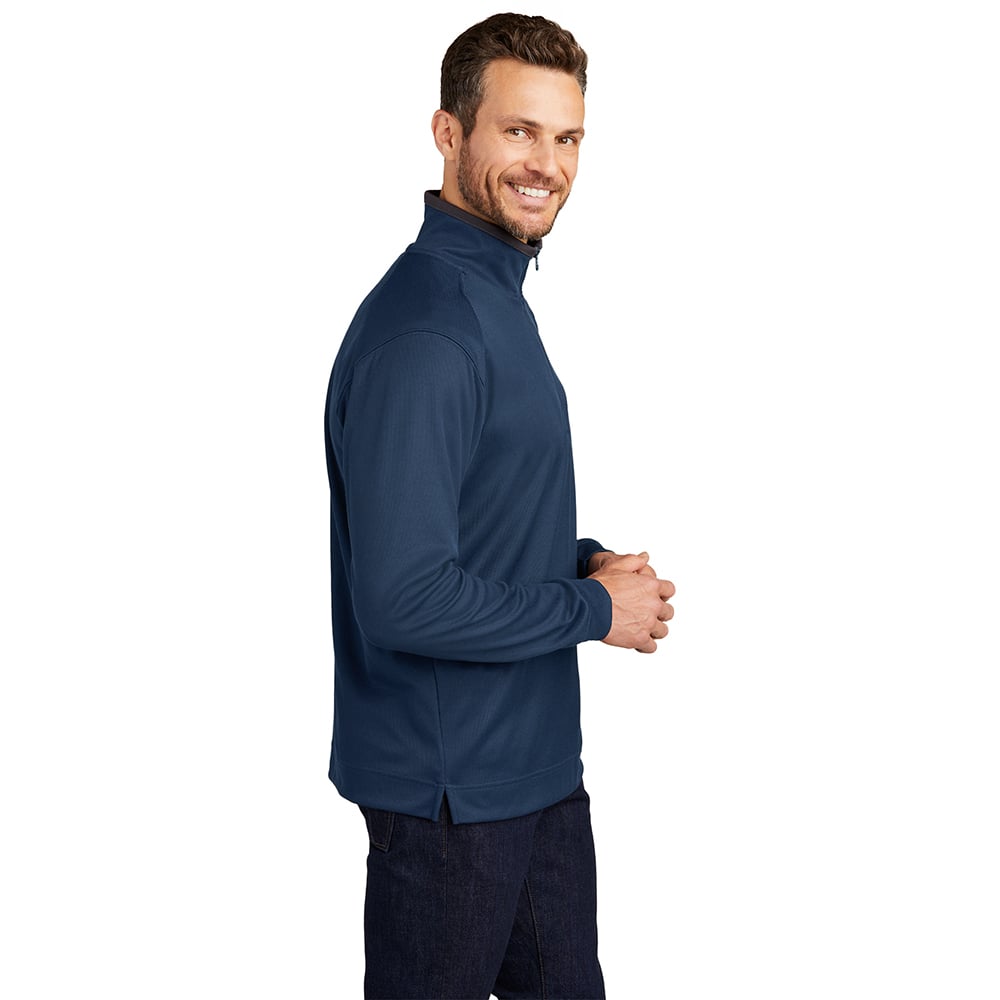 Port Authority K805 Vertical Texture Heavyweight 1/4 Zip Pullover - Gorvex.com