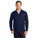 Port Authority K806 Pinpoint Mesh Performance Half Zip Sweatshirt - Gorvex.com