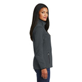 Port Authority L222 Women's Pique Fleece Full Zip Jacket with Pockets - Gorvex.com