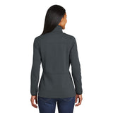 Port Authority L222 Women's Pique Fleece Full Zip Jacket with Pockets - Gorvex.com