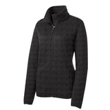 Port Authority L232 Women's Heathered Sweater Fleece Full Zip Jacket - Gorvex.com