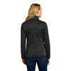 Port Authority L232 Women's Heathered Sweater Fleece Full Zip Jacket - Gorvex.com