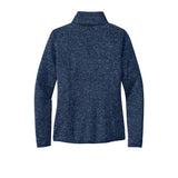 Port Authority L232 Women's Heathered Sweater Fleece Full Zip Jacket - Gorvex.com