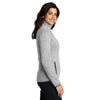 Port Authority L232 Women's Heathered Sweater Fleece Full Zip Jacket - Gorvex.com