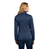 Port Authority L232 Women's Heathered Sweater Fleece Full Zip Jacket - Gorvex.com