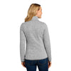 Port Authority L232 Women's Heathered Sweater Fleece Full Zip Jacket - Gorvex.com