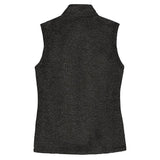 Port Authority L236 Women's Heathered Sweater Fleece Full Zip Vest - Gorvex.com