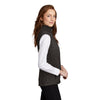 Port Authority L236 Women's Heathered Sweater Fleece Full Zip Vest - Gorvex.com