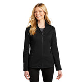 Port Authority L239 Women's Midweight Grid Fleece Jacket with Pockets - Gorvex.com