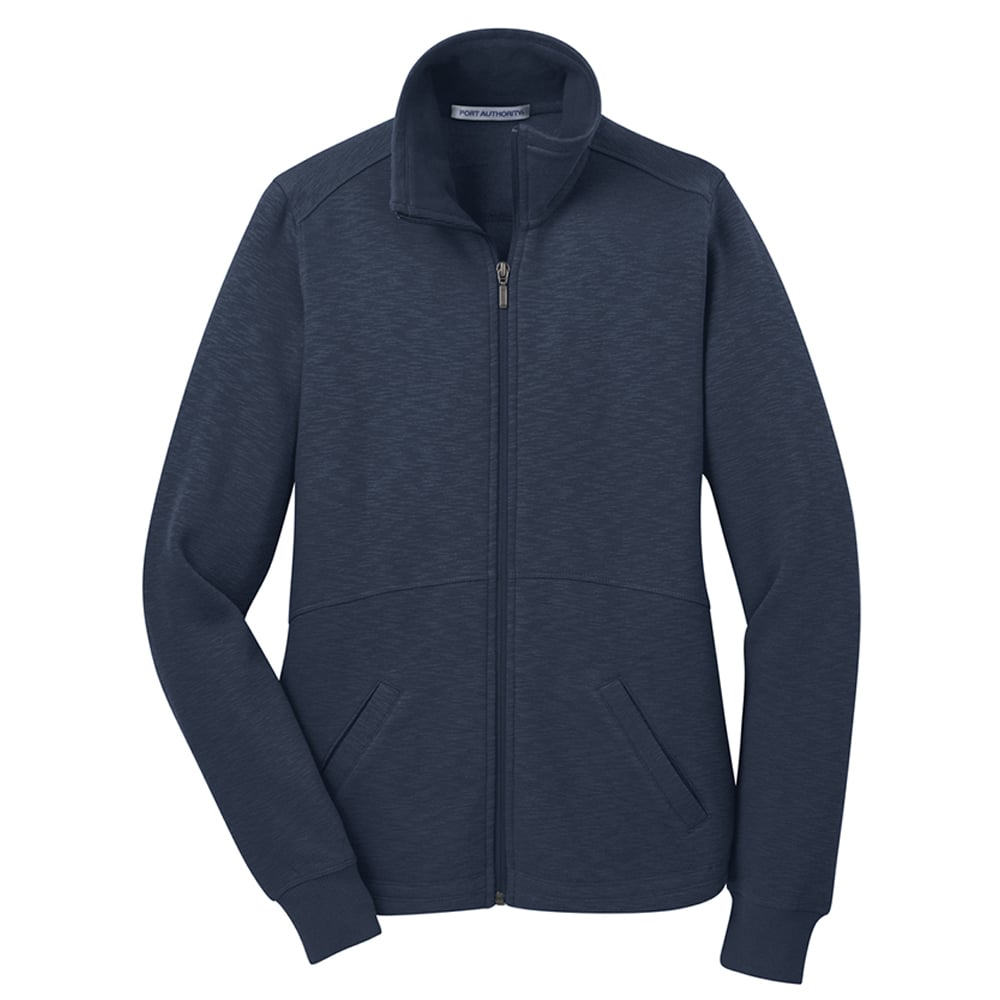 Port Authority L293 Women's Heavyweight Slub Fleece Full Zip Jacket - Gorvex.com