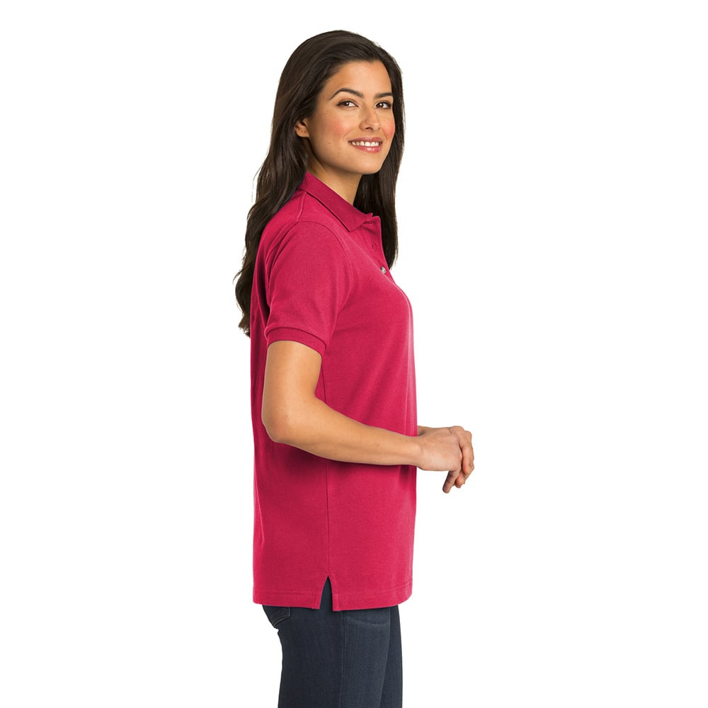 Port Authority L420 Women's Heavyweight Short Sleeve Cotton Pique Polo - Gorvex.com