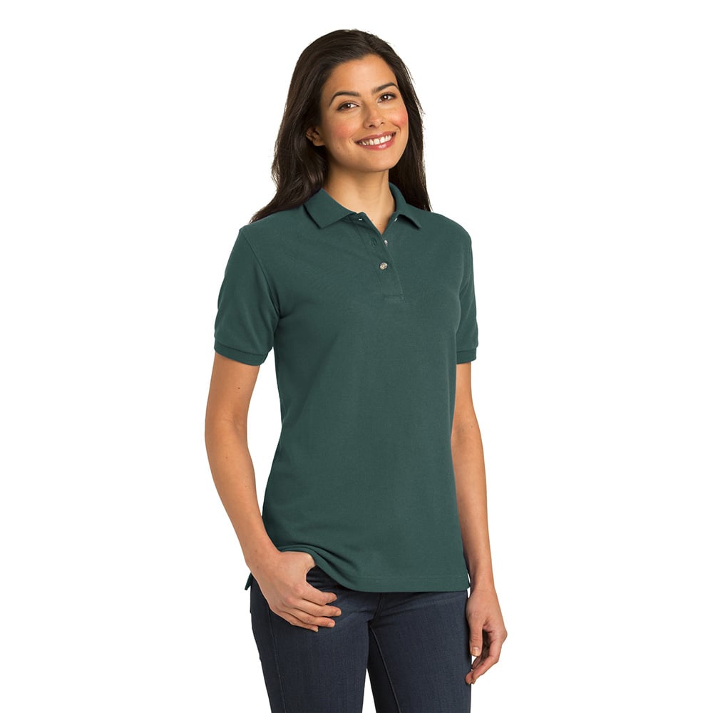 Port Authority L420 Women's Heavyweight Short Sleeve Cotton Pique Polo - Gorvex.com