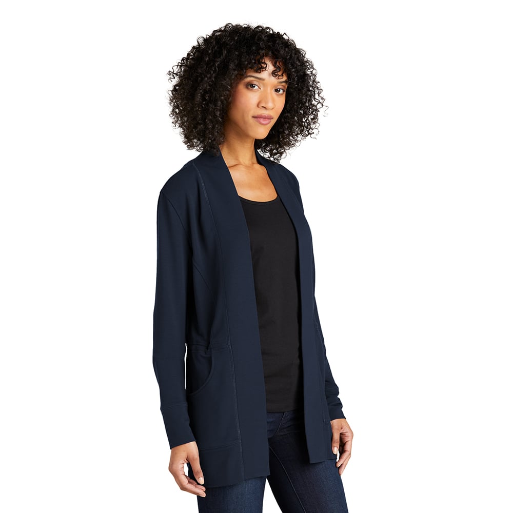 Port Authority LK825 Women's Microterry Open Front Cardigan with Pocket - Gorvex.com