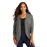 Port Authority LSW416 Women's Marled Cocoon Open Front Sweater - Gorvex.com