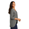 Port Authority LSW416 Women's Marled Cocoon Open Front Sweater - Gorvex.com