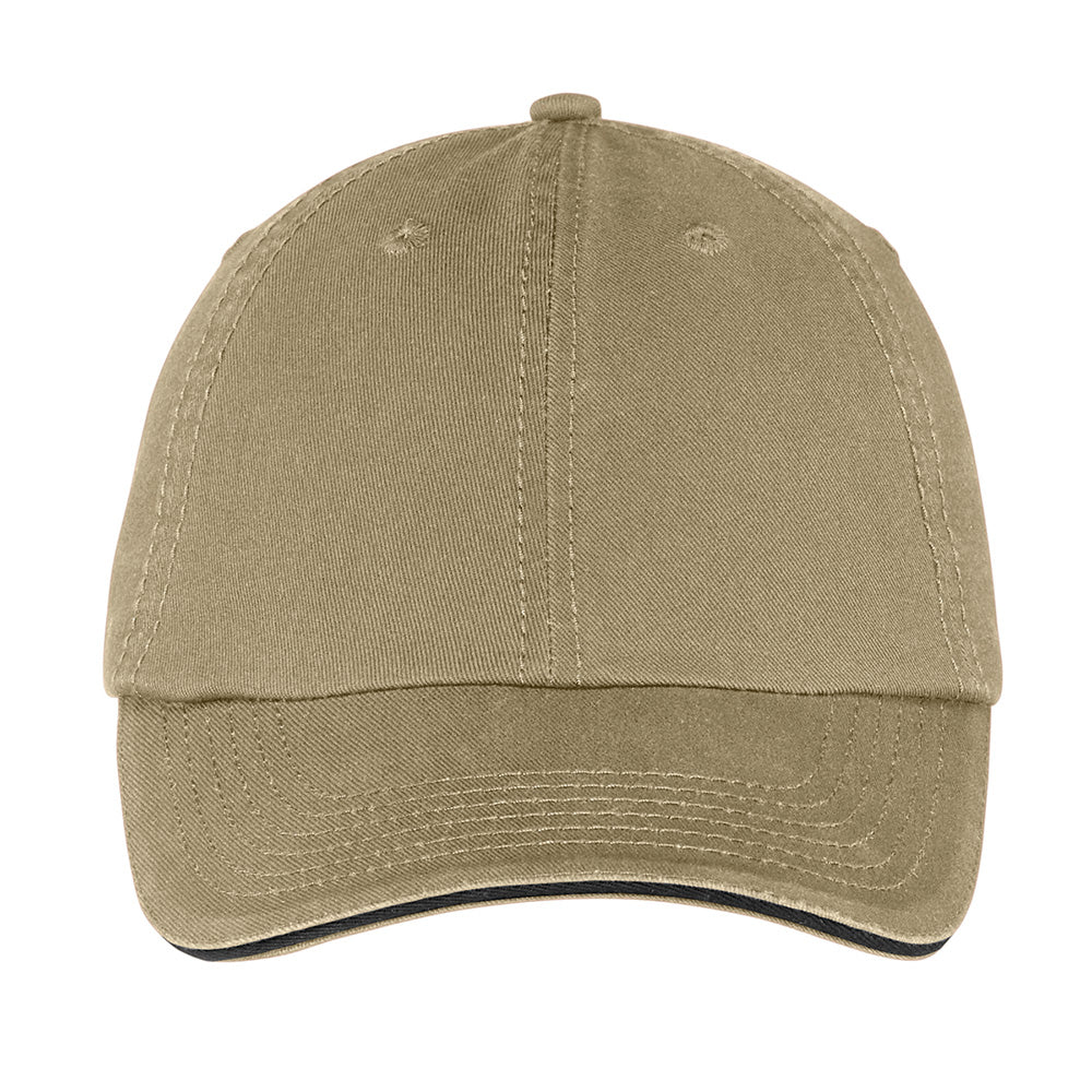 Port & Company CP79 Washed Twill Sandwich Bill Cap - Gorvex.com