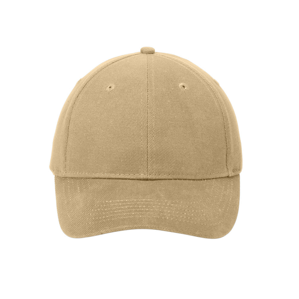 Port & Company CP82 Brushed Twill Cap with Brass Buckle Closure - Gorvex.com