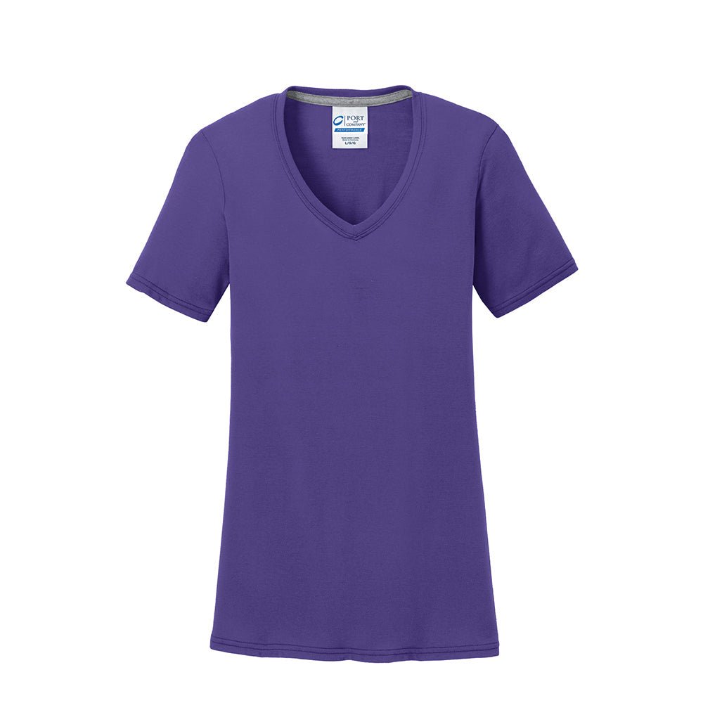 Port & Company LPC381V Women's Performance Blend V - Neck T-Shirt - Gorvex.com