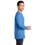 Port & Company PC099LSP Beach Wash® Ring Spun Long Sleeve Pocket Tee - Gorvex.com