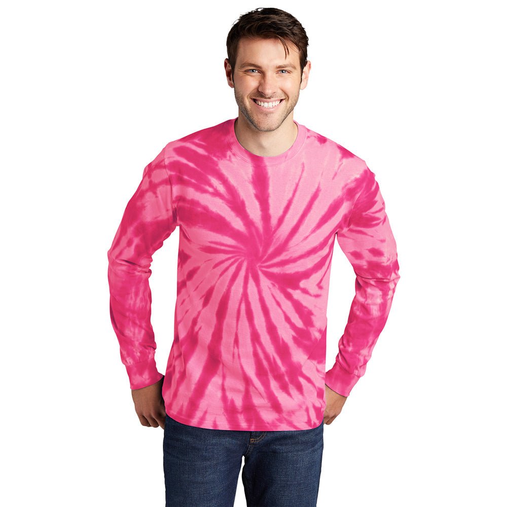 Port & Company PC147LS 100% Cotton Spiral Tie - Dye Long Sleeve T-Shirt - Gorvex.com