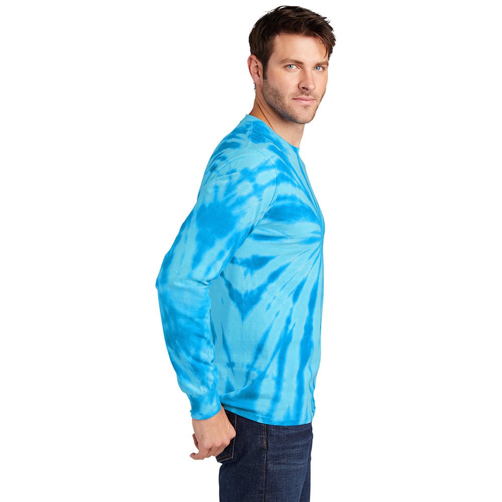 Port & Company PC147LS 100% Cotton Spiral Tie - Dye Long Sleeve T-Shirt - Gorvex.com