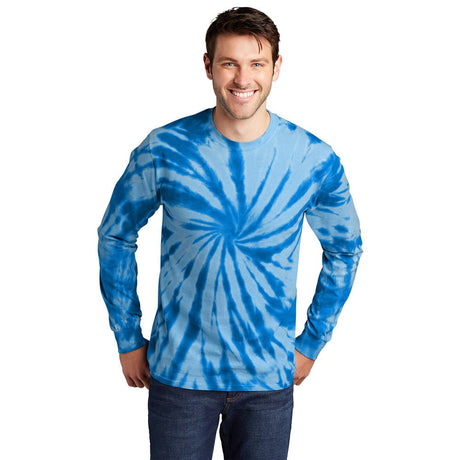 Port & Company PC147LS 100% Cotton Spiral Tie - Dye Long Sleeve T-Shirt - Gorvex.com