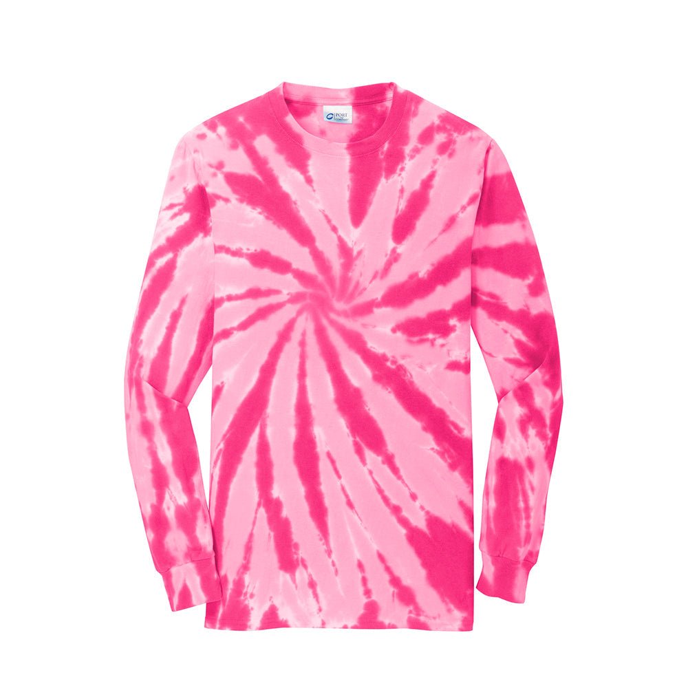 Port & Company PC147LS 100% Cotton Spiral Tie - Dye Long Sleeve T-Shirt - Gorvex.com