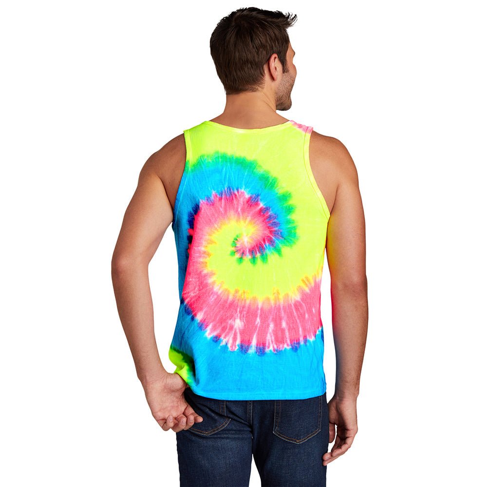 Port & Company PC147TT 100% Cotton Spiral Tie - Dye Tank Top - Gorvex.com