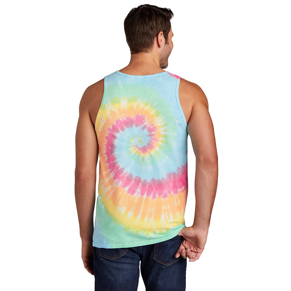 Port & Company PC147TT 100% Cotton Spiral Tie - Dye Tank Top - Gorvex.com