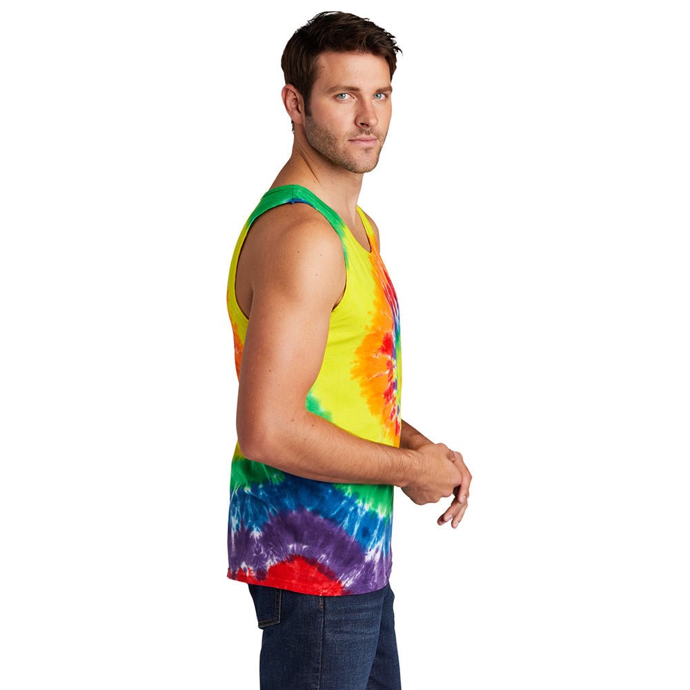 Port & Company PC147TT 100% Cotton Spiral Tie - Dye Tank Top - Gorvex.com