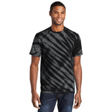 Port & Company PC148 100% Cotton Tiger Stripe Tie - Dye T-Shirt - Gorvex.com