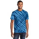 Port & Company PC148 100% Cotton Tiger Stripe Tie - Dye T-Shirt - Gorvex.com