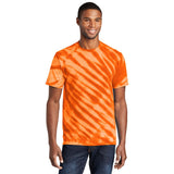 Port & Company PC148 100% Cotton Tiger Stripe Tie - Dye T-Shirt - Gorvex.com