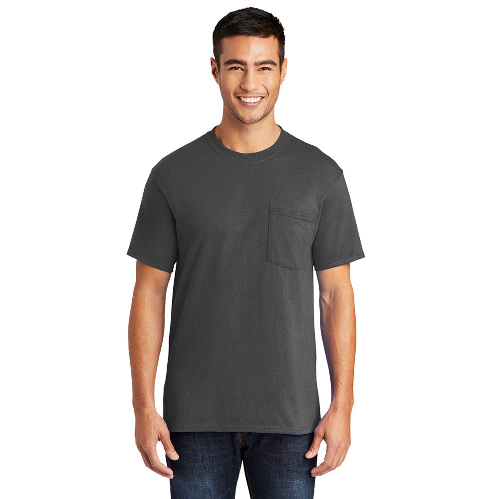 Port & Company PC55P Eco - Friendly Cotton Blend Pocket T-Shirt - Gorvex.com