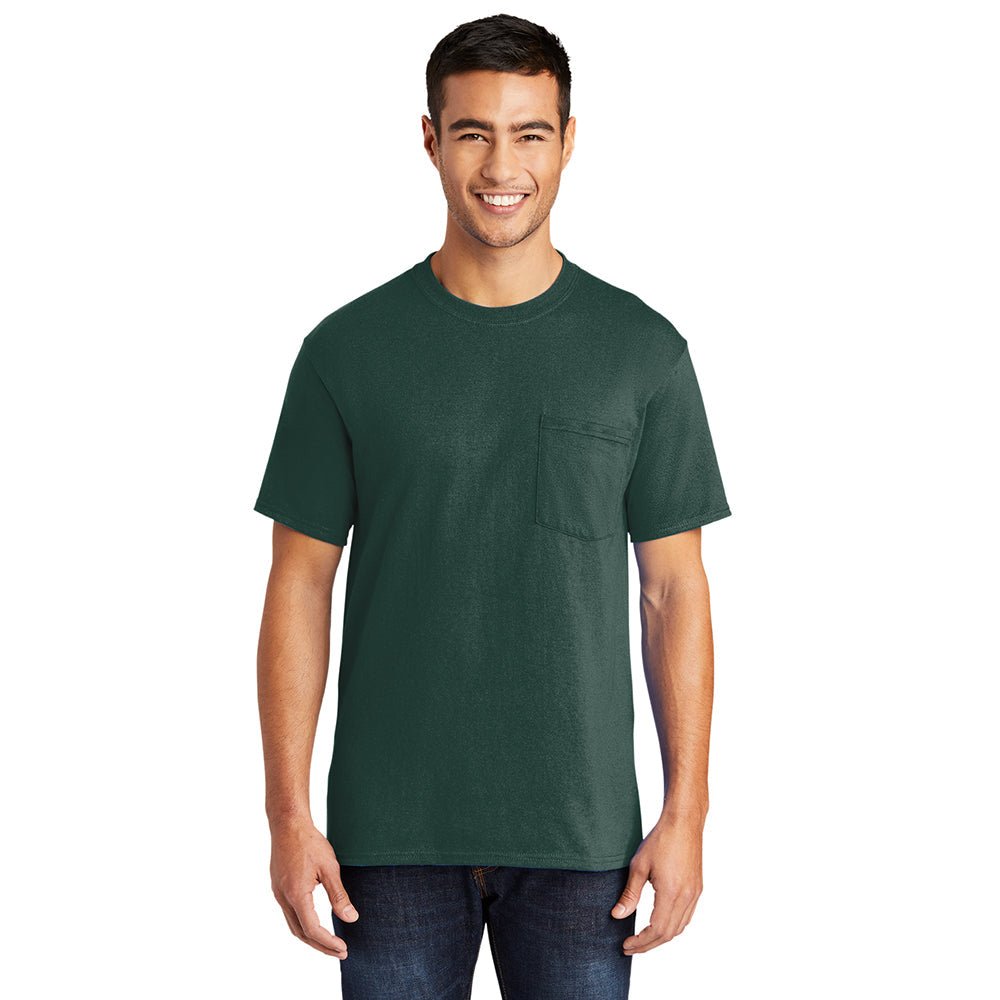 Port & Company PC55P Eco - Friendly Cotton Blend Pocket T-Shirt - Gorvex.com