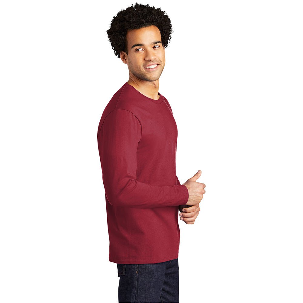 Port & Company PC600LS Combed Ring Spun Long Sleeve Bouncer Tee - Gorvex.com