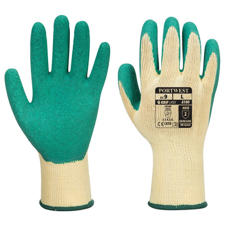 Portwest A100 Series Ergonomic, Latex Grip Gloves, 1 pair - Gorvex.com