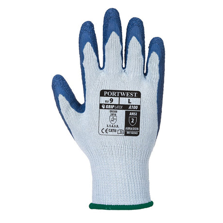 Portwest A100 Series Ergonomic, Latex Grip Gloves, 1 pair - Gorvex.com