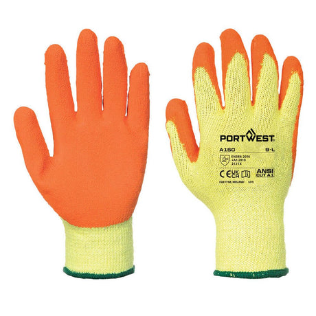 Portwest A150 Series Eco - Friendly, Fortis Latex Grip Gloves, 1 pair - Gorvex.com