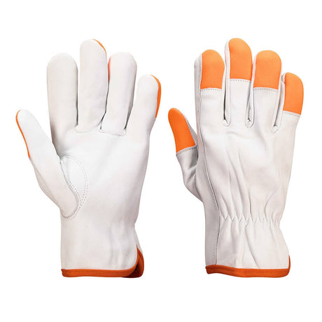 Portwest A261 Orange Tip Goatskin Driver Glove, 1 dozen (12 pairs) - Gorvex.com