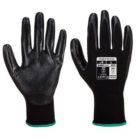 Portwest A320 Series Nitrile Palm Dipped, Dexti - Grip Gloves, 1 pair - Gorvex.com