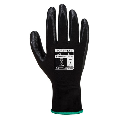 Portwest A320 Series Nitrile Palm Dipped, Dexti - Grip Gloves, 1 pair - Gorvex.com