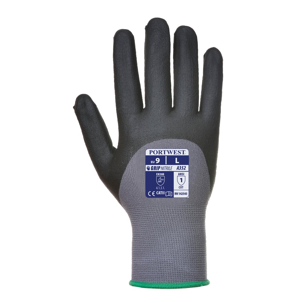 Portwest A352 Series PU/Nitrile 3/4 Dipped, Dermiflex Ultra Gloves, 1 pair - Gorvex.com